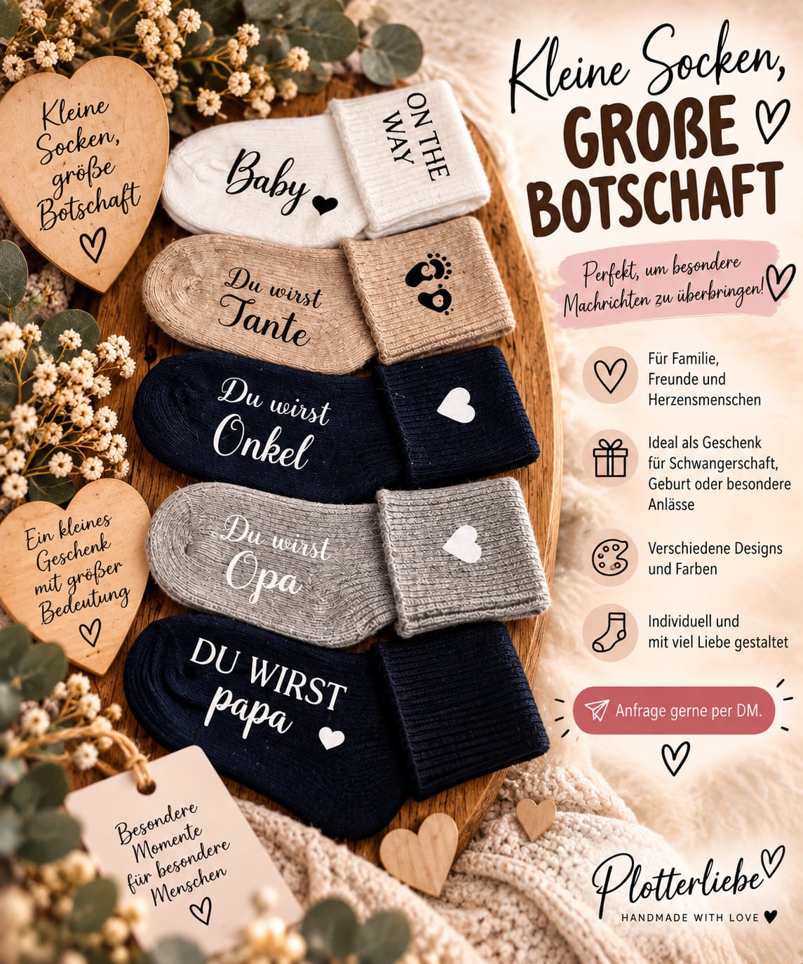 Söckchen mit Botschaft