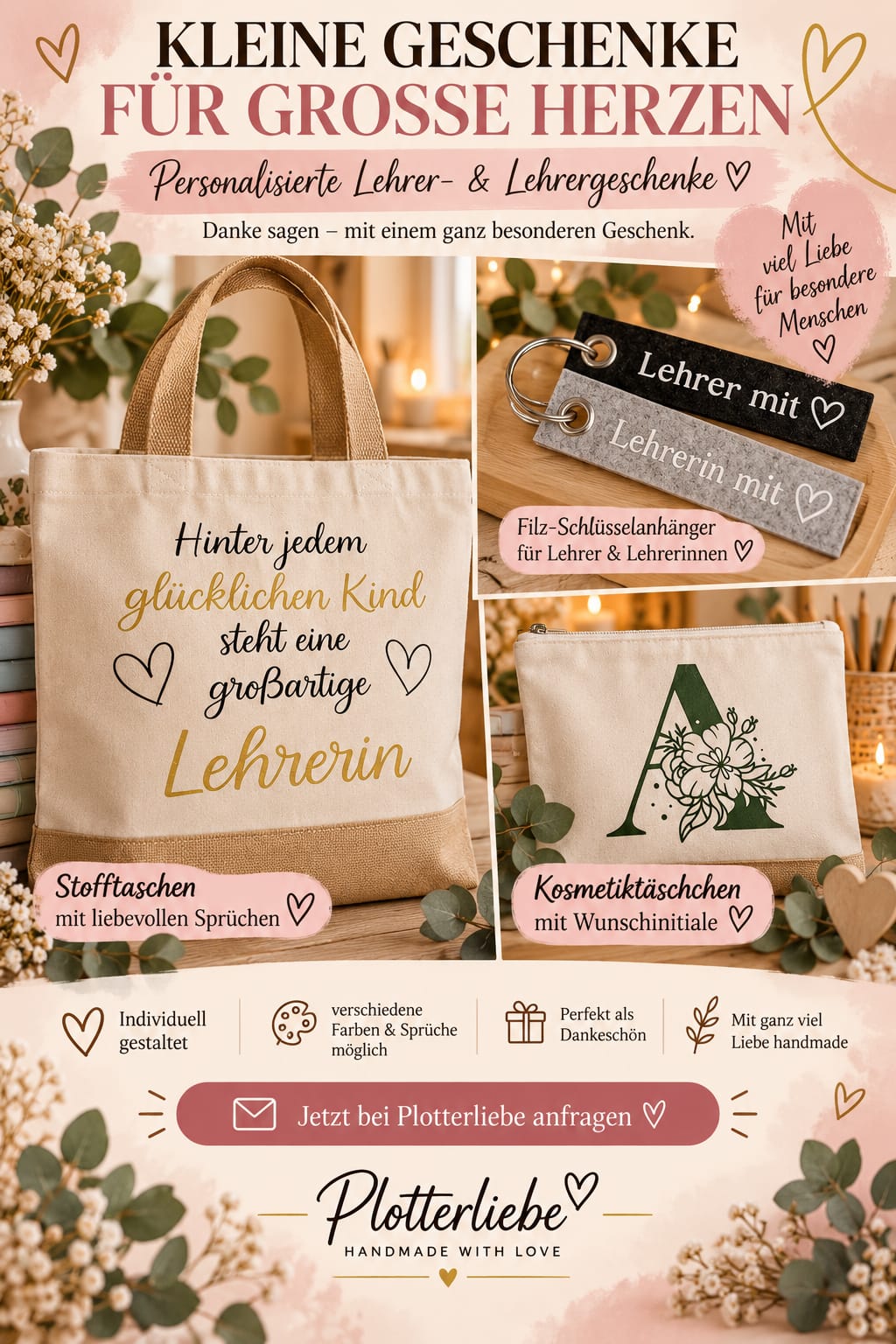 Stofftasche „Großartige Lehrerin“