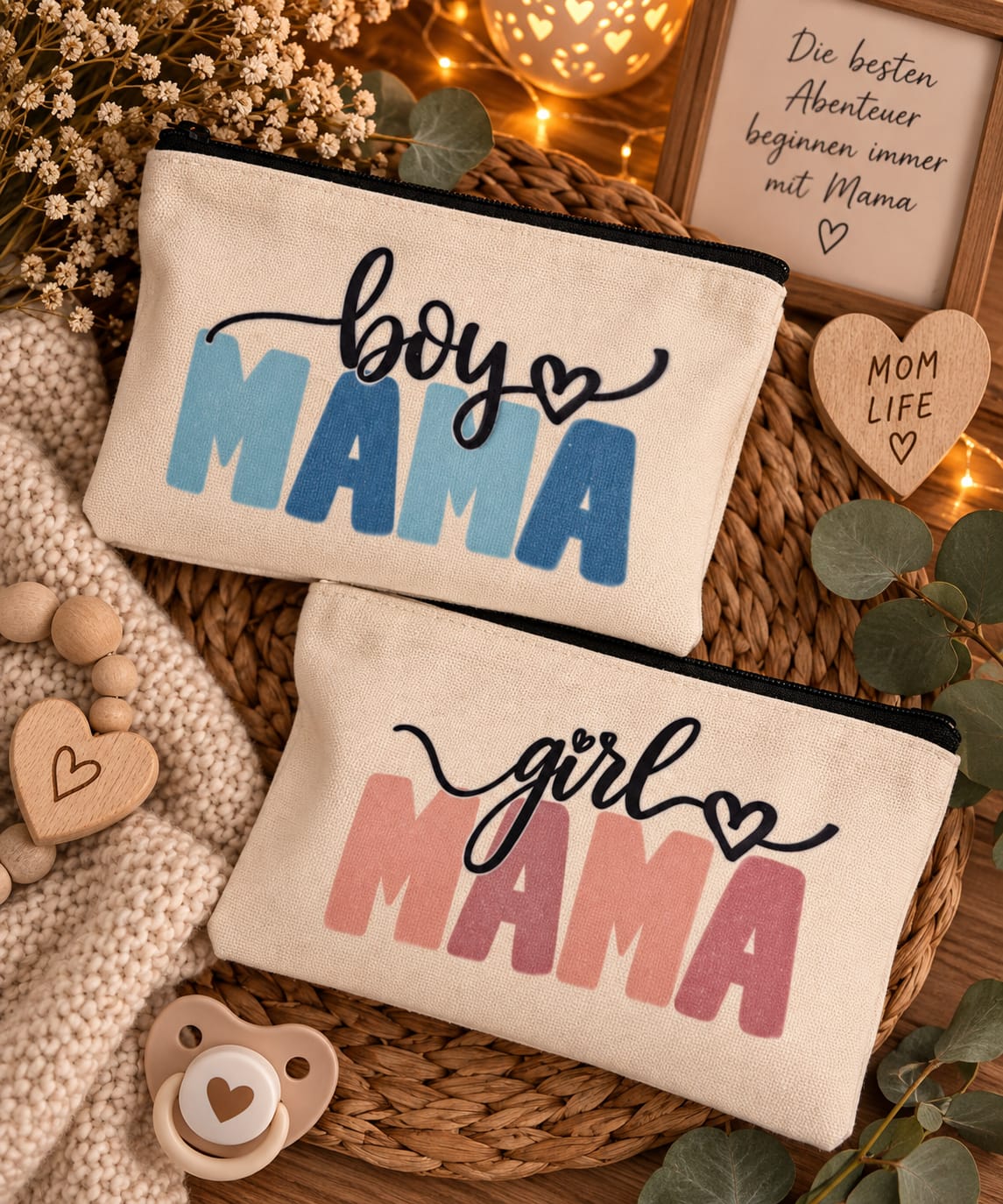 Täschchen „Boy Mama“ / „Girl Mama“